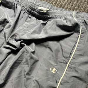 Champion Men's Grey and Navy Joggers-tracksuits
